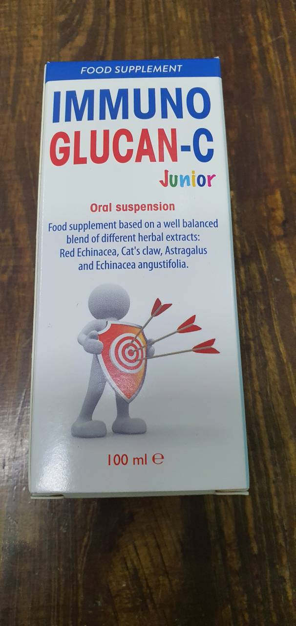 Hỗ trợ tăng đề kháng Immuno Glucan-C Junior 100ml - Vitamin C Giúp Trẻ Khỏe Mạnh, Tăng Cường Miễn Dịch, Duy Trì Hệ Hô Hấp