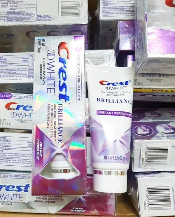Kem đánh răng Crest 3D White Brilliance của Mỹ