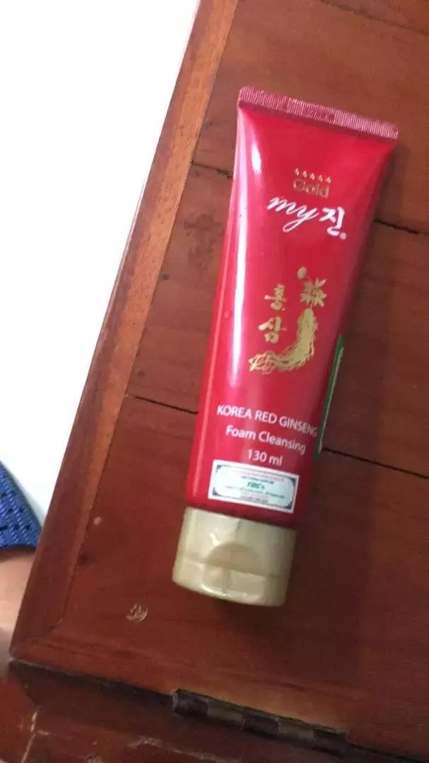 Sữa Rửa Mặt My Gold Korea Red Ginseng 130ml - Cleansing Foam Hồng Sâm Đỏ Hàn Quốc Dưỡng Sáng Da, Cấp Ẩm, Chống Mụn
