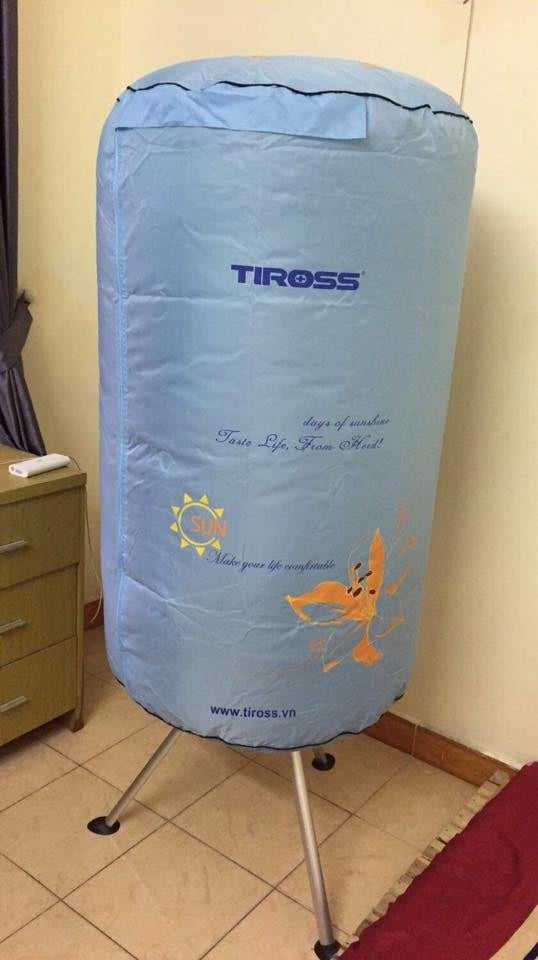 Tủ Sấy Quần Áo Tiross TS880 - Thiết Kế Tròn, Công Nghệ Nhiệt Hiện Đại, Sấy Nhanh, Bảo Vệ Vải, Phù Hợp Căn Hộ Nhỏ, Tối Đa 10kg