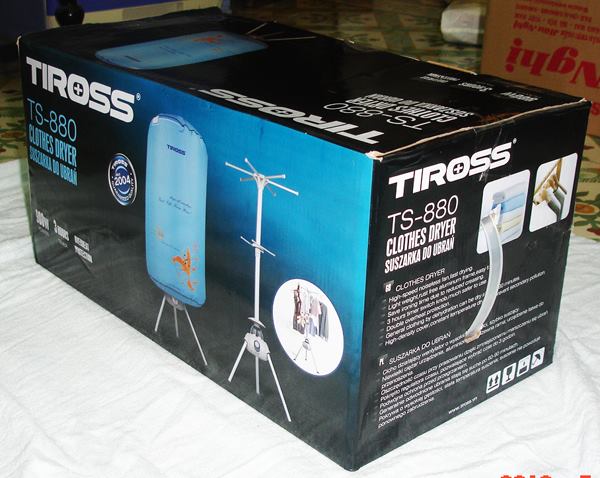 Tủ Sấy Quần Áo Tiross TS880 - Thiết Kế Tròn, Công Nghệ Nhiệt Hiện Đại, Sấy Nhanh, Bảo Vệ Vải, Phù Hợp Căn Hộ Nhỏ, Tối Đa 10kg