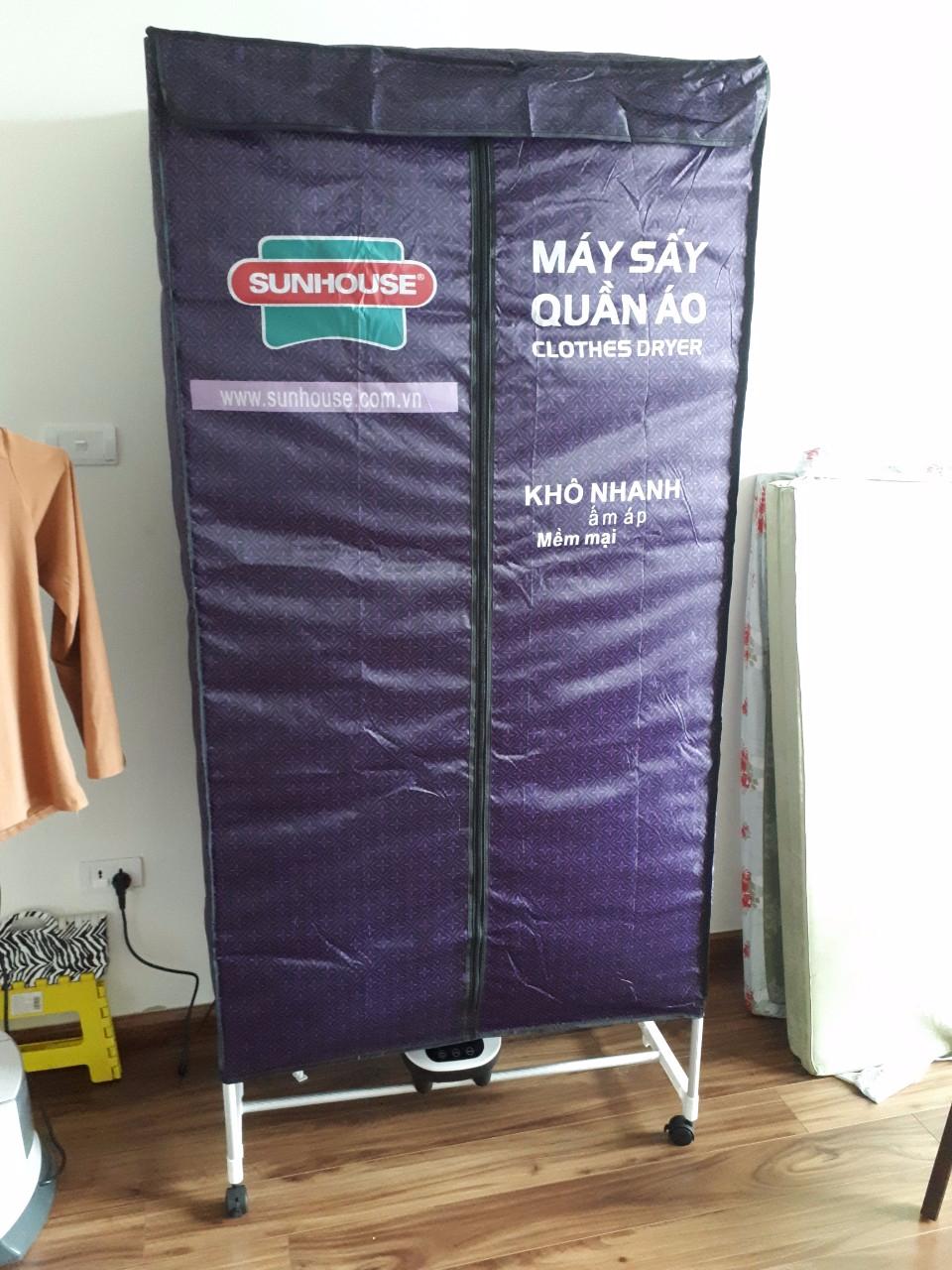 Tủ Sấy Quần Áo Sunhouse SHD2707 Chính Hãng - Tiết Kiệm Thời Gian Sấy Khô Nhanh Chóng Với Công Suất 1400W, Dung Tích Lớn 15kg