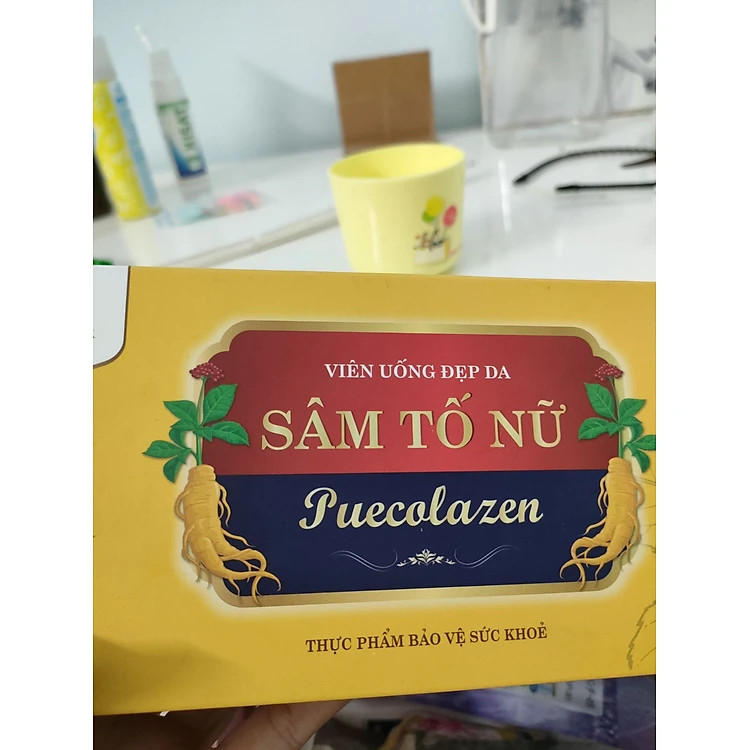 Viên Uống Sâm Tố Nữ Puecolazen - Hỗ Trợ Bổ Sung Nội Tiết Tố, Cải Thiện Nếp Nhăn, Tăng Cường Đàn Hồi Da, 800g