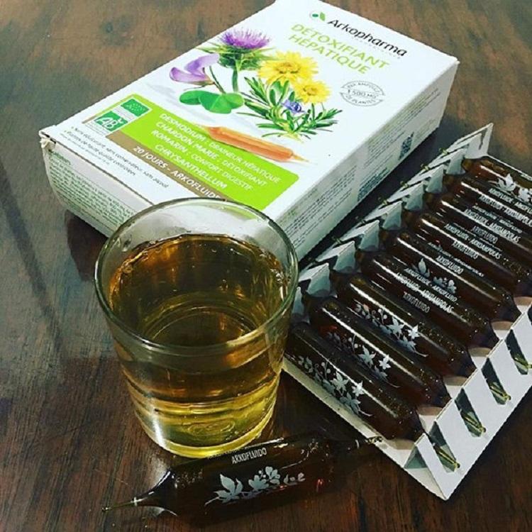 Nước Uống Thải Độc Gan Arkopharma Détoxifiant Hépatique Pháp - Hỗ Trợ Cải Thiện Chức Năng Gan, Dạng Ống Tiện Lợi 20 Ống