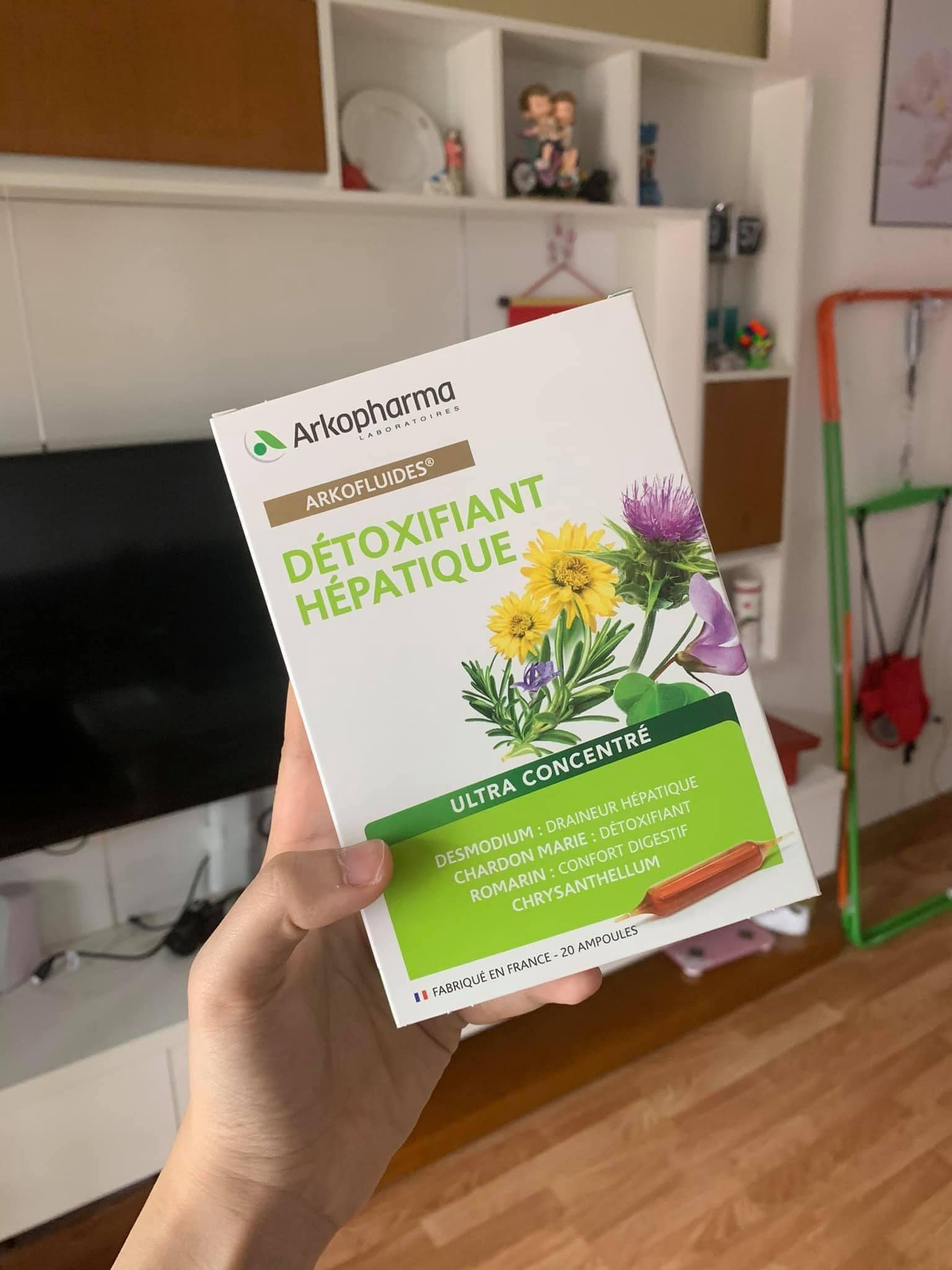 Nước Uống Thải Độc Gan Arkopharma Détoxifiant Hépatique Pháp - Hỗ Trợ Cải Thiện Chức Năng Gan, Dạng Ống Tiện Lợi 20 Ống