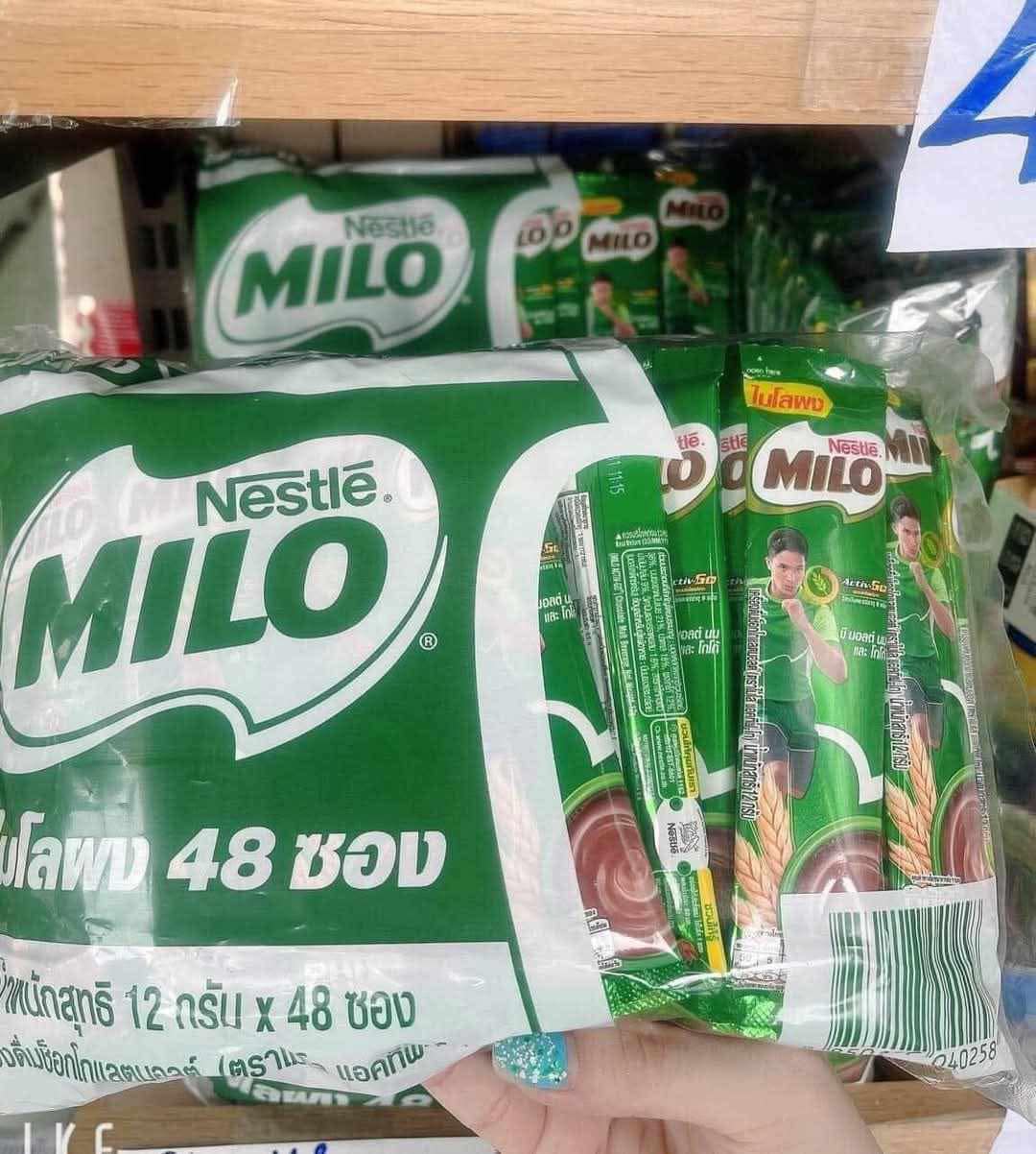 Sữa bột lúa mạch Milo Thái Lan cho trẻ trên 6 tuổi - Gói nhỏ tiện lợi bổ sung năng lượng và dinh dưỡng tuyệt vời từ mầm lúa mạch