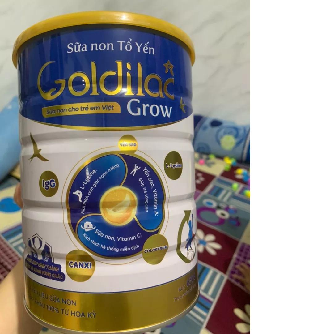 Sữa Non Tổ Yến Goldilac Grow Hộp 650g - Dinh Dưỡng Tăng Cường Miễn Dịch Cho Trẻ 6 Tháng Đến 10 Tuổi