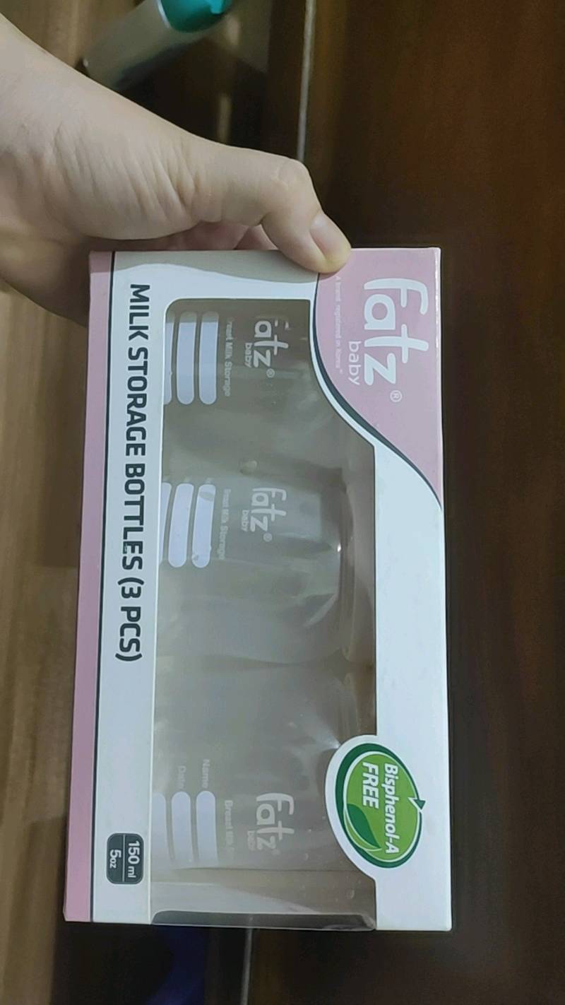 Set 3 Bình Trữ Sữa Cổ Rộng 150ml Fatz FB0120 - Nhựa PP Không Chứa BPA, Tiện Lợi Cho Mẹ Và Bé, Dễ Dàng Vệ Sinh