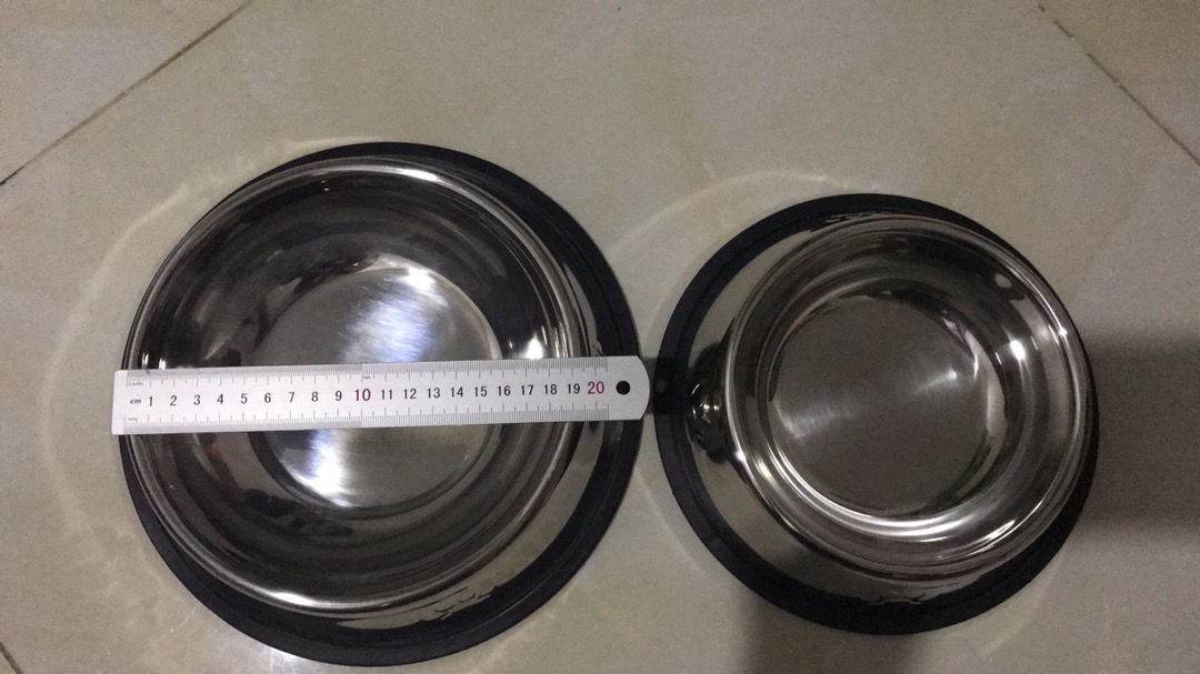 Bát ăn inox không rỉ sét cho chó mèo - Dụng cụ ăn uống cao cấp, chống trơn trượt, dễ vệ sinh, nhiều kích thước lựa chọn
