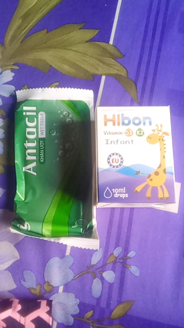 Vitamin D3 + K2 HiBON - Hỗ Trợ Hấp Thụ Canxi Cho Bé, Sản Phẩm Tự Nhiên An Toàn Cho Trẻ Sơ Sinh - Bổ Sung Vitamin Hiệu Quả 20ml