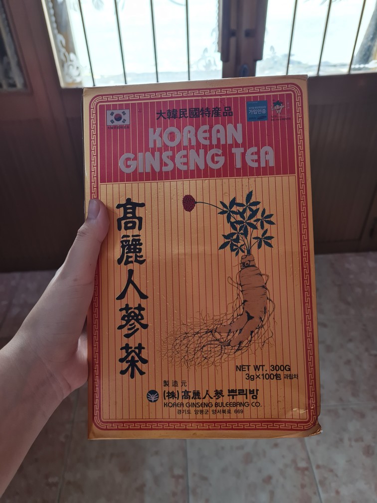 Trà Sâm Hàn Quốc Buleebang - Hỗ Trợ Tăng Cường Sinh Lực, Giải Nhiệt, Bổ Dưỡng Cơ Thể, Gói Bột 300gr (100 Gói)