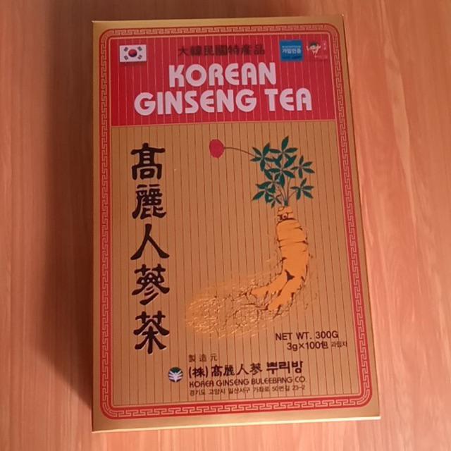 Trà Sâm Hàn Quốc Buleebang - Hỗ Trợ Tăng Cường Sinh Lực, Giải Nhiệt, Bổ Dưỡng Cơ Thể, Gói Bột 300gr (100 Gói)