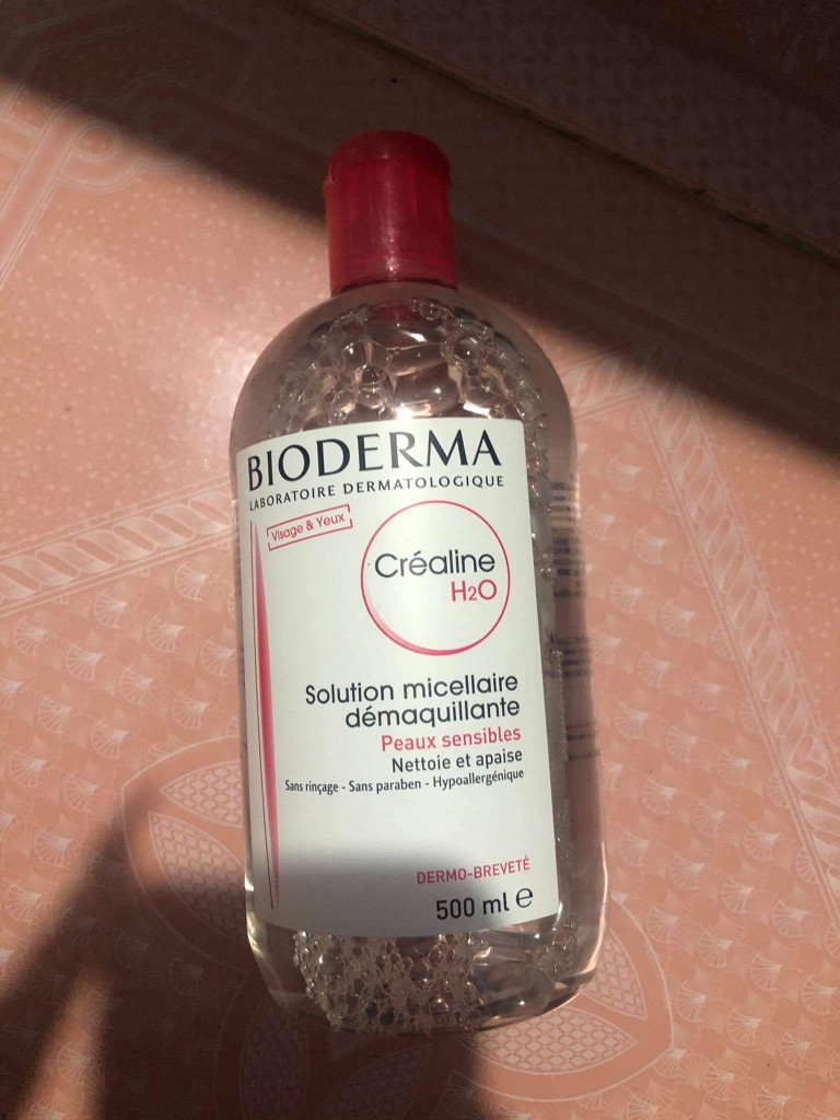 Nước tẩy trang Bioderma H2O 500ml - Sạch sâu, dịu nhẹ cho da nhạy cảm và da dầu mụn - Mỹ phẩm Pháp chính hãng