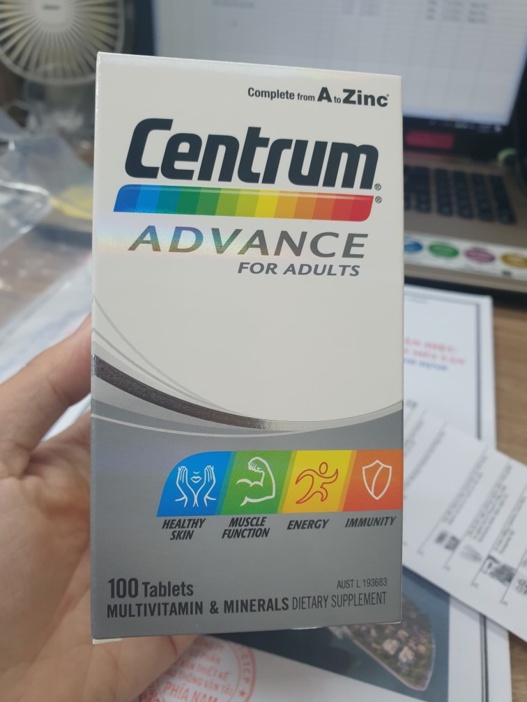 Vitamin Tổng Hợp Centrum Advance For Adults Dành Cho Người Dưới 50 Tuổi - Bổ Sung 25 Chất Dinh Dưỡng Thiết Yếu, Giúp Tăng Cường Sức Khỏe