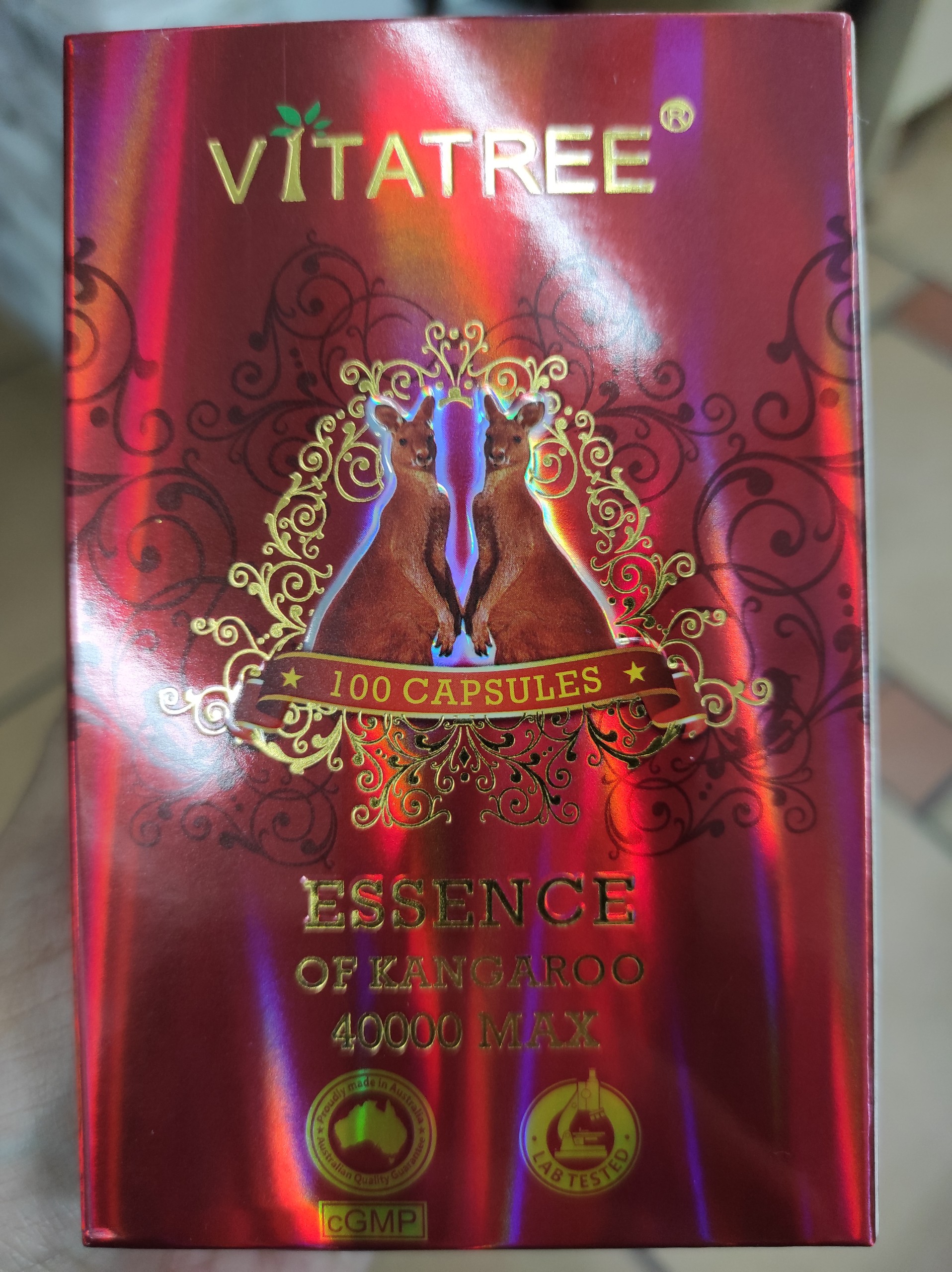 Viên uống Vitatree Essence Of Kangaroo 40000 Max của Úc