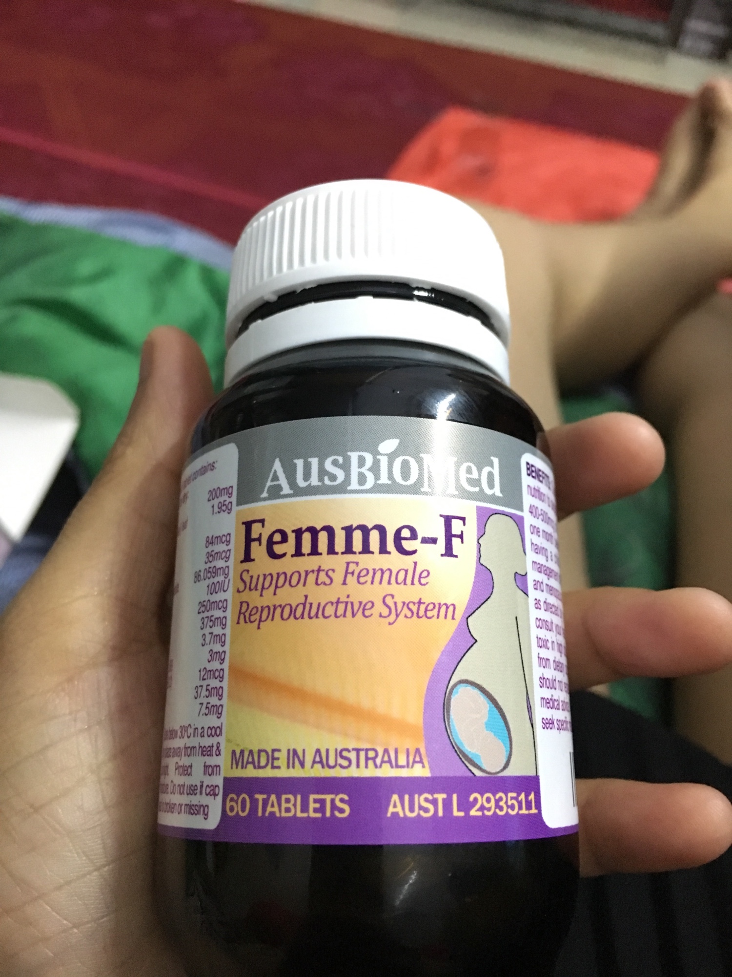 Viên uống Femme-F Ausbiomed - Hỗ trợ tăng khả năng thụ thai và bảo vệ thai nhi cho phụ nữ, 60 viên tự nhiên chất lượng cao