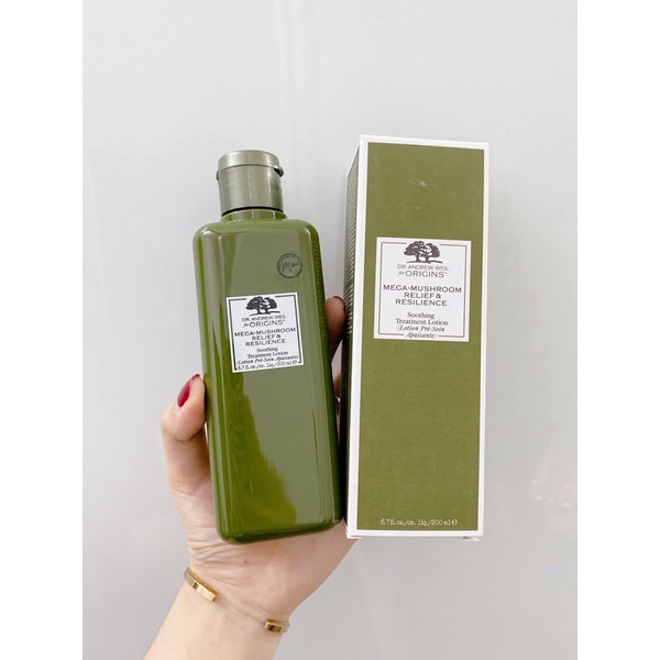 Toner Nước Hoa Hồng Nấm Linh Chi Đỏ Origins Weil Mega-Mushroom 200ml - Cấp Ẩm, Dưỡng Da Mịn Màng Chống Lão Hóa