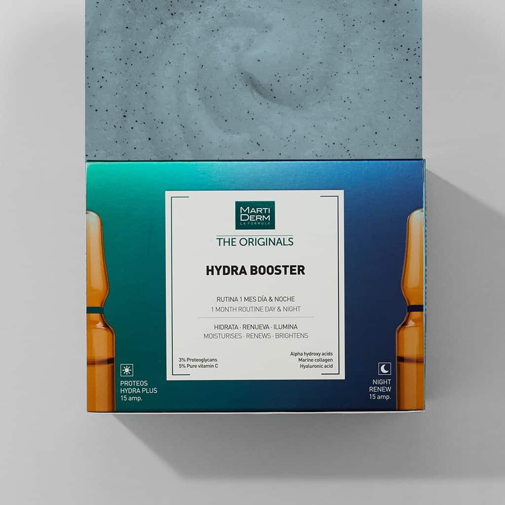 Bộ Dưỡng Da Chuyên Sâu MartiDerm The Originals Hydra Booster - Chăm Sóc Da Khô Mềm Mại, Săn Chắc, Đàn Hồi Với 30 Ống Ampoule