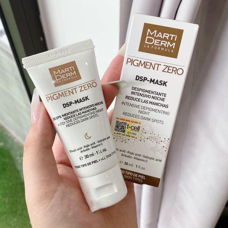 Mặt Nạ Trắng Da Martiderm Pigment Zero DSP-Mask - Giúp Làm Sáng Da, Ngăn Ngừa Hắc Tố và Dưỡng Ẩm Tối Ưu 30ml