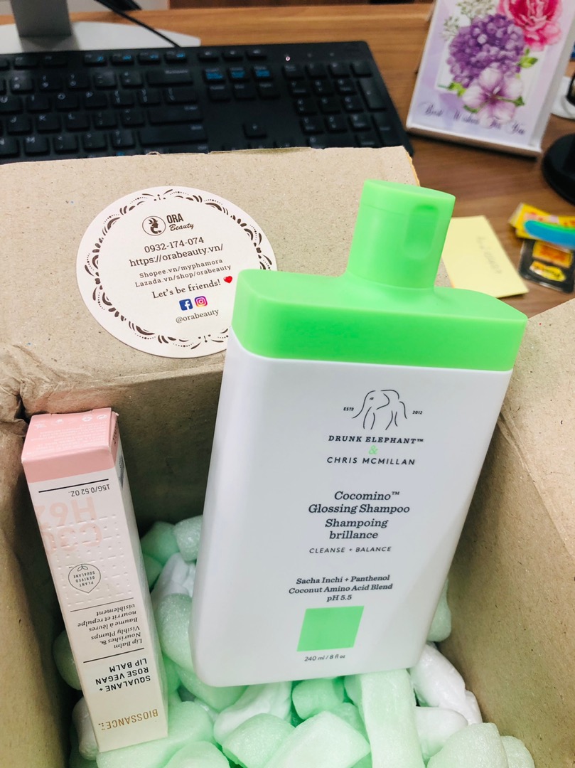 Dầu Gội Dưỡng Ẩm Drunk Elephant Cocomino™ Glossing Shampoo 750ml - Giúp Tóc Mềm Mượt, Bồng Bềnh, Chống Khô Xơ, Phù Hợp Với Mọi Loại Tóc