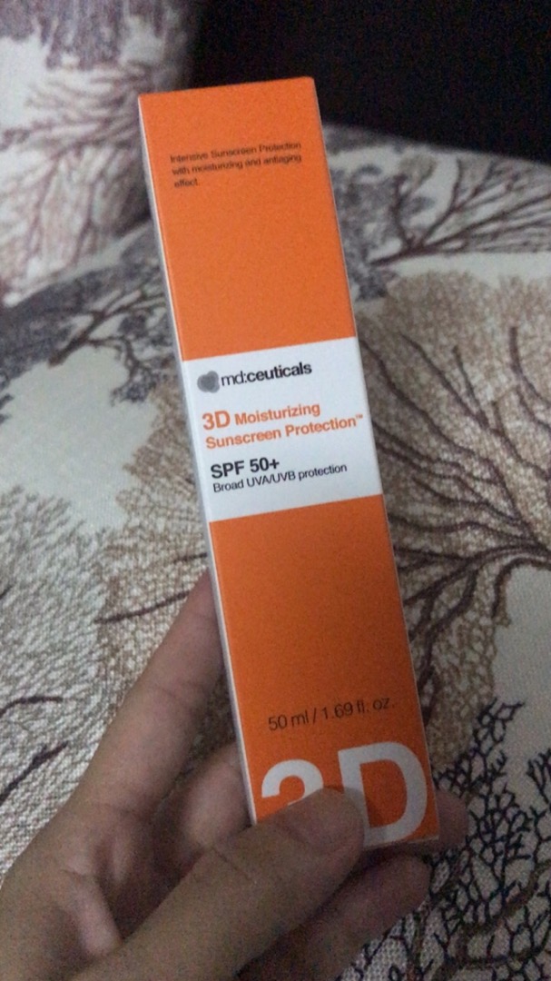 Kem Chống Nắng Dưỡng Ẩm Md:ceuticals 3D Moisturizing SPF 50+ - Bảo Vệ Da Khỏi Tia UVA/UVB, Ngăn Ngừa Nếp Nhăn, 50ml
