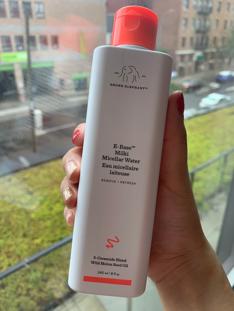 Tẩy trang dạng sữa Drunk Elephant E-rase Milki Micellar Water 240ml - Làm sạch nhẹ nhàng, phục hồi da, phù hợp cho mọi loại da