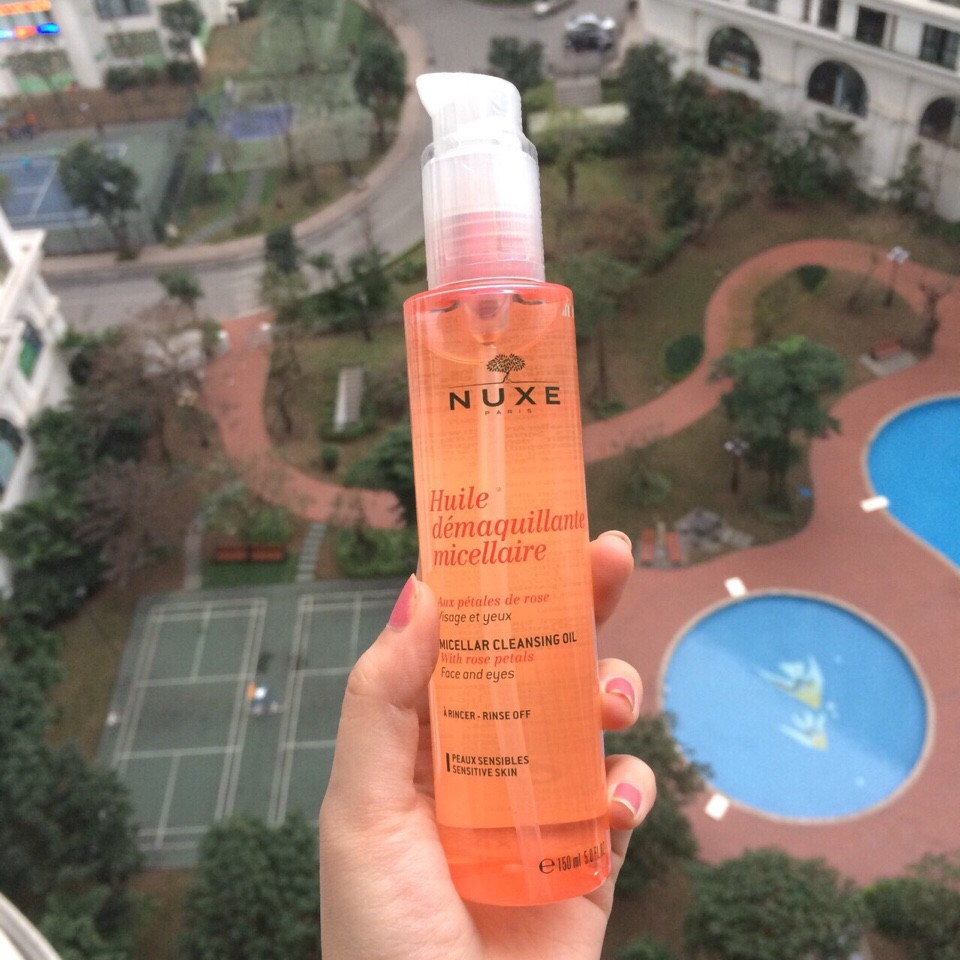Dầu Tẩy Trang Nuxe Huile Démaquillante Micellaire Rose 150ml - Làm Sạch Sâu, Cấp Ẩm, Phù Hợp Mọi Loại Da