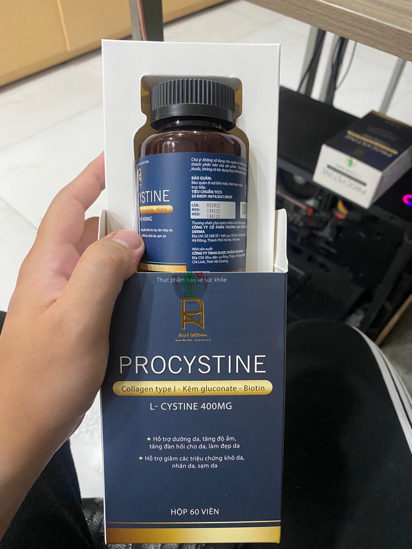 Viên Uống Dưỡng Ẩm Đẹp Da Pan Derma Procystine - Hỗ Trợ Trẻ Hóa Da, Mọc Tóc, Dưỡng Móng - 60 Viên Sản Phẩm Làm Đẹp Da
