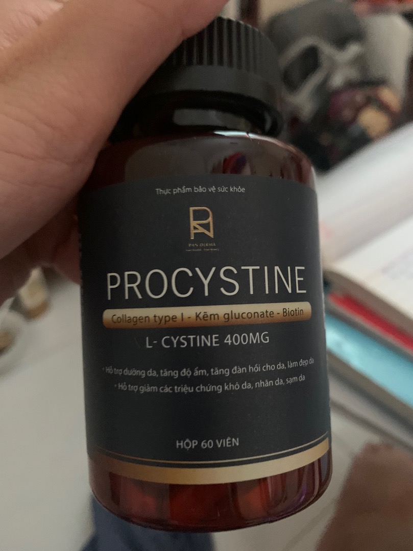Viên Uống Dưỡng Ẩm Đẹp Da Pan Derma Procystine - Hỗ Trợ Trẻ Hóa Da, Mọc Tóc, Dưỡng Móng - 60 Viên Sản Phẩm Làm Đẹp Da
