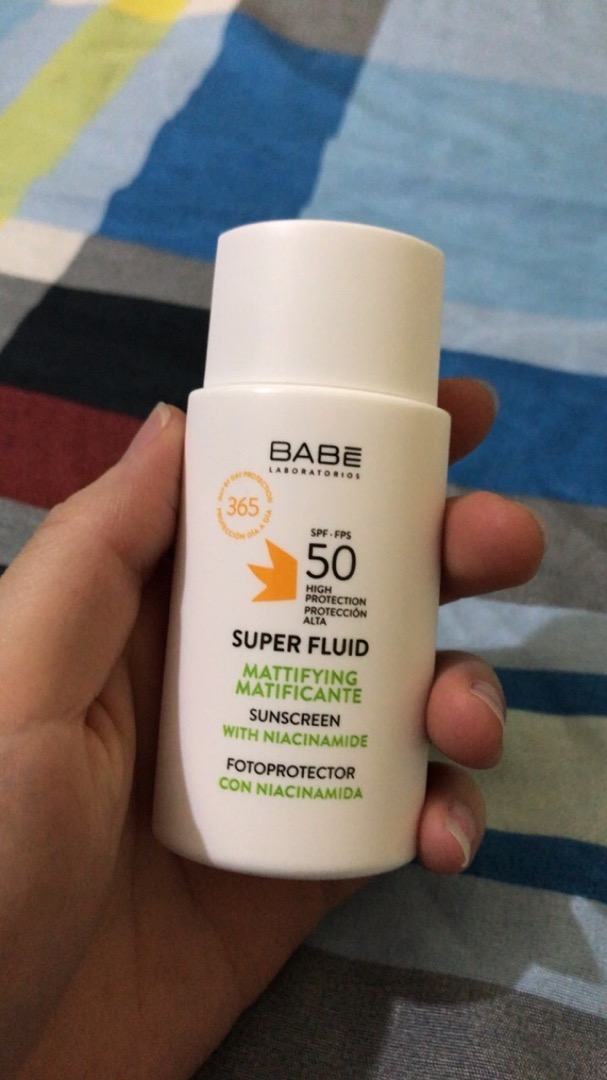 Kem chống nắng Babe Super Fluid Mattifying SPF 50+ - Kiểm soát dầu, Bảo vệ da khỏi UV, Phù hợp cho da dầu và hỗn hợp, 50ml