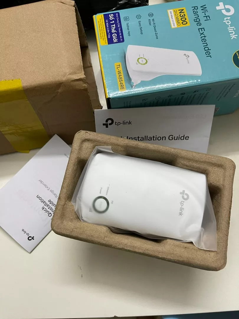 Bộ mở rộng sóng Wi-Fi TP-Link TL-WA854RE - Tốc độ 300Mbps, Tăng cường tín hiệu và giảm nhiễu Wi-Fi cho nhà và văn phòng