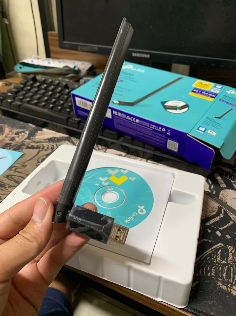 Bộ Chuyển Đổi USB Wifi TP-Link Archer T2U Plus AC600 - Tốc Độ Cao 600Mbps Băng Tần Kép 2.4GHz & 5GHz, Thích Hợp Game và Truyền Hình HD