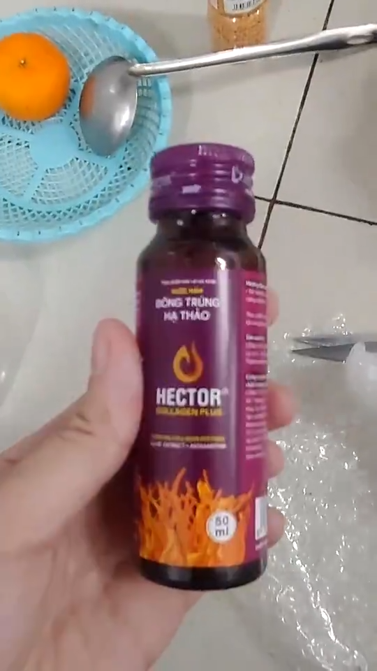 Nước Nấm Đông Trùng Hạ Thảo Hector Collagen Plus 50ml - Hỗ Trợ Làm Đẹp Da, Giảm Nám Hiệu Quả (Hộp 10 Chai)
