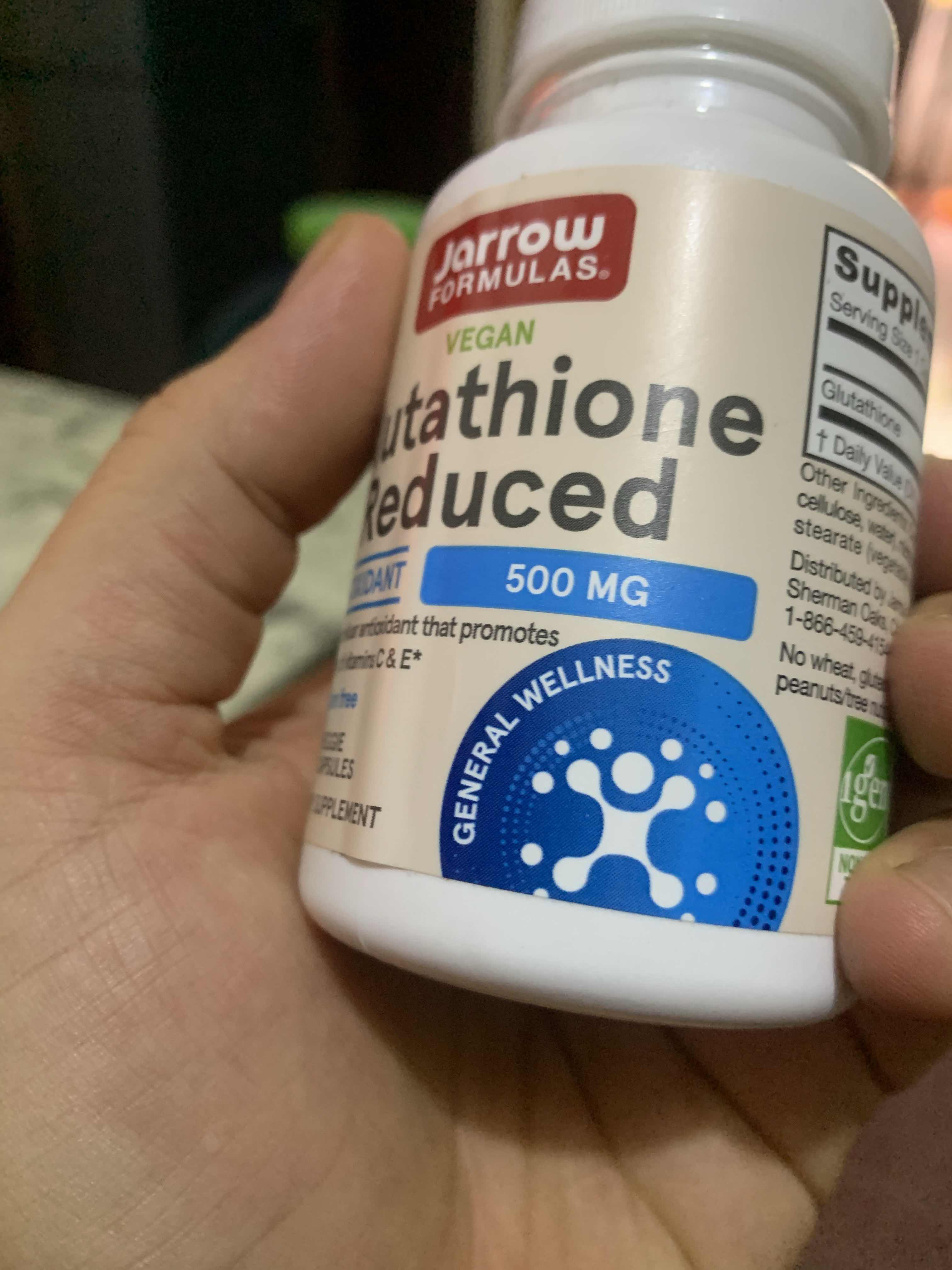 (Xách tay) Viên Uống Hỗ Trợ Trắng Da Jarrow Glutathione 500mg - Làm Trắng Da Từ Bên Trong, Ngăn Sạm Da 60 Viên chính hãng