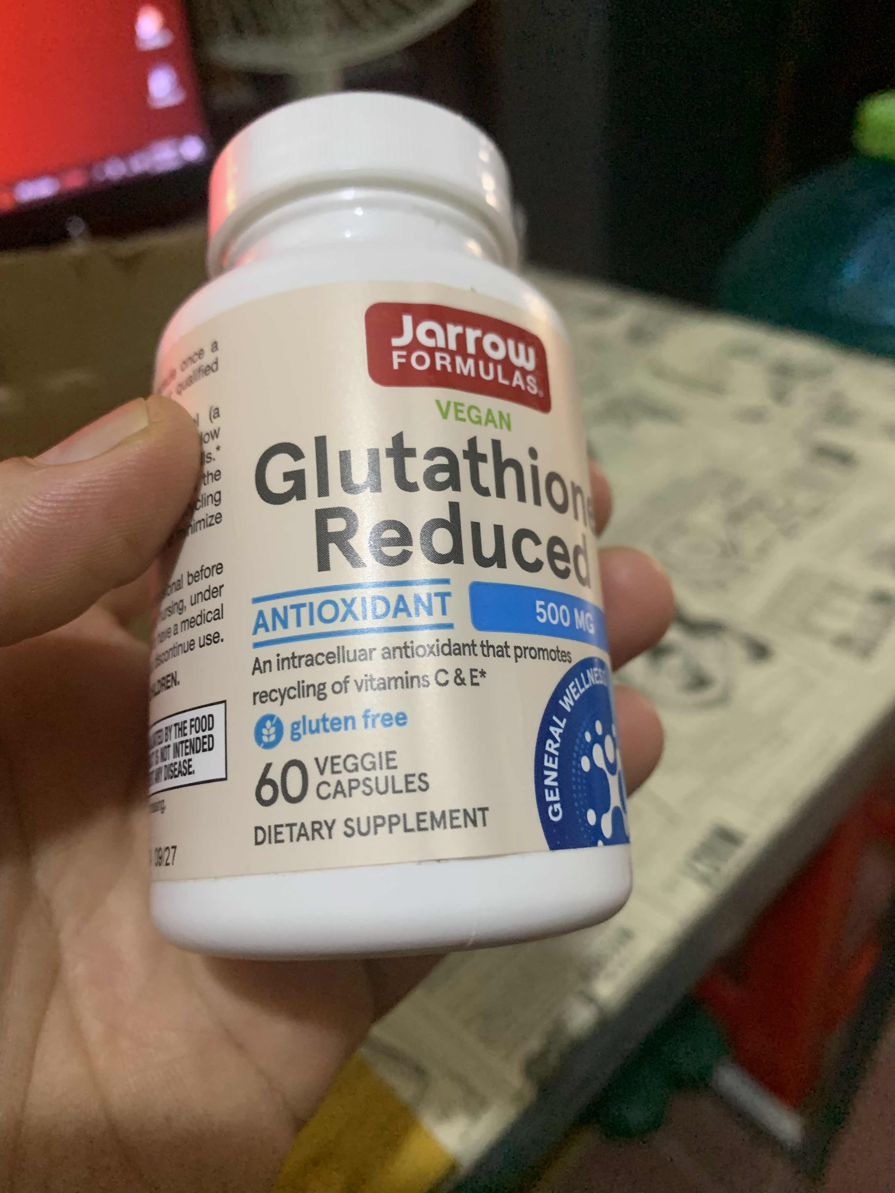 (Xách tay) Viên Uống Hỗ Trợ Trắng Da Jarrow Glutathione 500mg - Làm Trắng Da Từ Bên Trong, Ngăn Sạm Da 60 Viên chính hãng