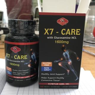Viên uống X7 Care với Glucosamine HCL 1600mg - Hỗ trợ sức khỏe xương khớp từ Olympian Labs, Mỹ, tăng cường vận động linh hoạt