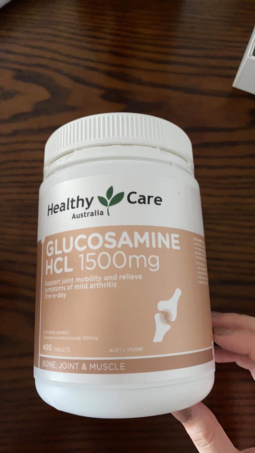 Viên uống bổ khớp Healthy Care Glucosamine HCL 1500mg - Hộp 400 viên hỗ trợ sức khỏe xương khớp cho nam nữ, thể thao, vận động