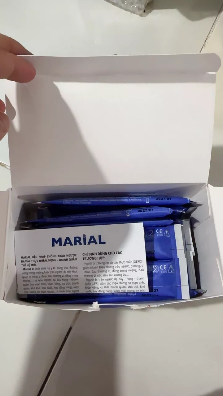 Gel Hỗ Trợ Sức Khỏe Dạ Dày Marial - Giảm Ợ Nóng, Khó Nuốt, Phục Hồi Niêm Mạc - Hộp 20 Gói x15ml, An Toàn cho Phụ Nữ Mang Thai