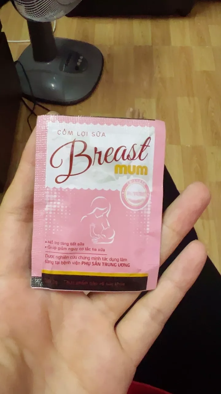 Cốm lợi sữa Breast Mum - Hỗ trợ tăng tiết sữa mẹ tự nhiên từ thảo dược, dễ sử dụng, an toàn cho sức khỏe mẹ và bé, hộp 20 gói