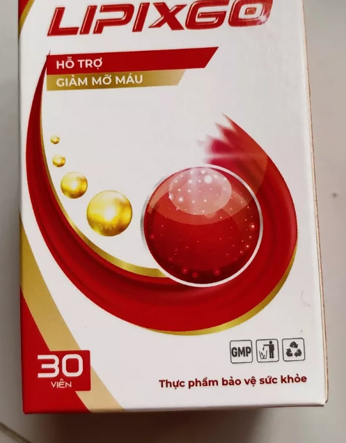 Viên uống giảm mỡ máu Lipixgo - Hỗ trợ tim mạch, ổn định huyết áp, tăng sức bền cho mạch máu - Hộp 30 viên từ Trang Ly Pharma