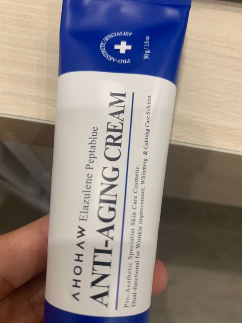Kem dưỡng xóa nhăn Ahohaw Elazulene Pepta Blue 50g - Kem chống lão hóa, cải thiện độ đàn hồi và trẻ hóa da, phù hợp mọi loại da