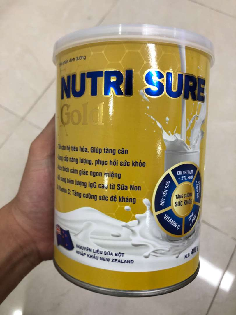 Sữa Nutri Sure Gold 400g - Hỗ Trợ Tăng Cân, Bổ Sung Vitamin, Khoáng Chất Cho Trẻ Em và Người Lớn, Phục Hồi Sức Khỏe