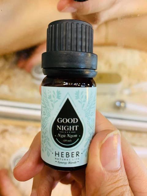 Tinh Dầu Hỗ Trợ Ngủ Ngon Heber Good Night 100% Thiên Nhiên - Giúp Thư Giãn Tâm Trí và Hỗ Trợ Giấc Ngủ Sâu Chất Lượng