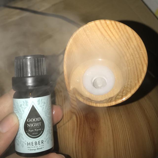 Tinh Dầu Hỗ Trợ Ngủ Ngon Heber Good Night 100% Thiên Nhiên - Giúp Thư Giãn Tâm Trí và Hỗ Trợ Giấc Ngủ Sâu Chất Lượng