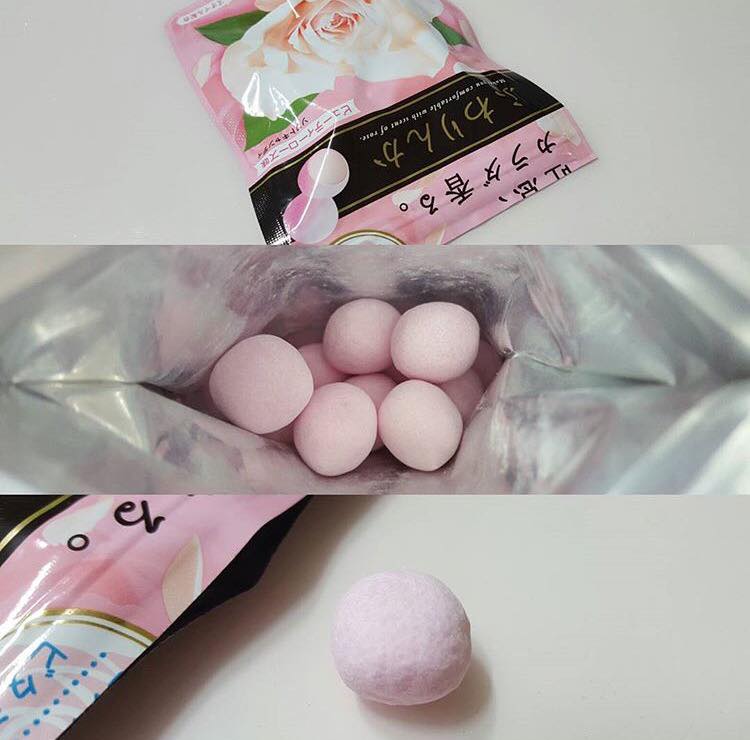 Kẹo Hàm Hương Kracie - Hương Hoa Hồng Lưu Hương Dài Lâu, Viên Uống Thơm Cơ Thể, Chăm Sóc Da Sáng Khỏe, Nhật Bản