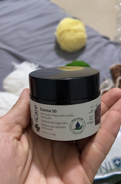 Ezema 50 iCare Pharma - Dưỡng chất tự nhiên hỗ trợ giảm nấm da đầu, an toàn, dễ sử dụng, không bết dính, 50g