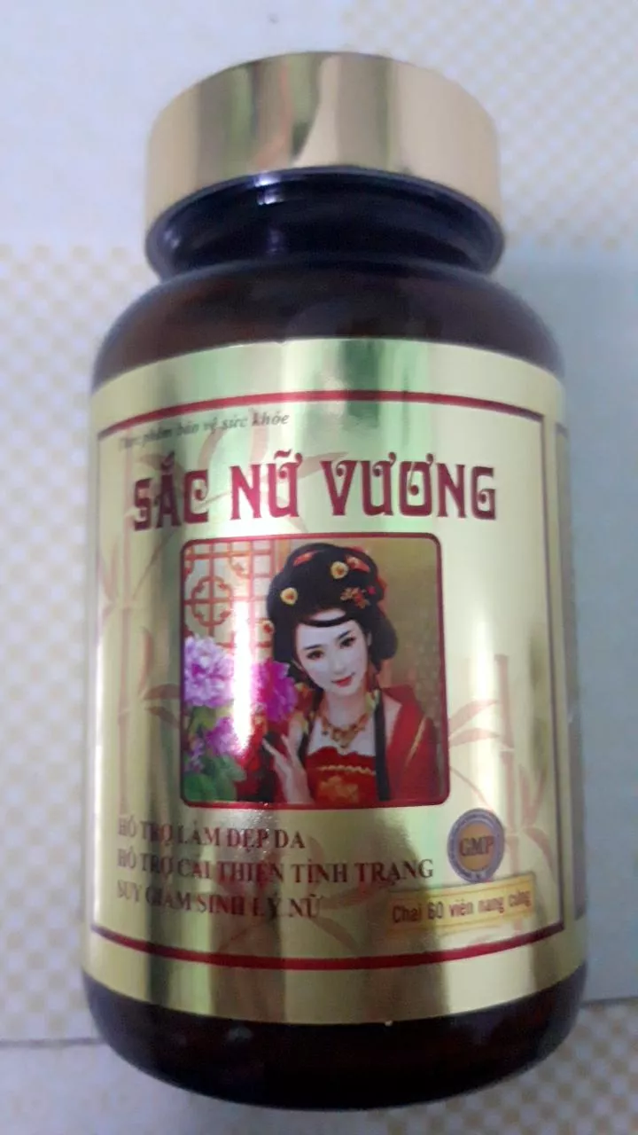 Viên Uống Hỗ Trợ Nội Tiết Tố Nữ Sắc Nữ Vương - Cân Bằng Nội Tiết, Làm Đẹp Da, Tăng Cường Sinh Lý Nữ, Hộp 60 Viên