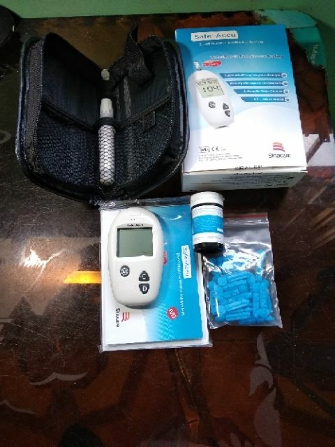 Máy Đo Đường Huyết Safe Accu Sinocare - Bộ 50 Que Thử và 50 Kim, Kết Quả Nhanh Chóng, Dễ Sử Dụng, Công Nghệ Đức