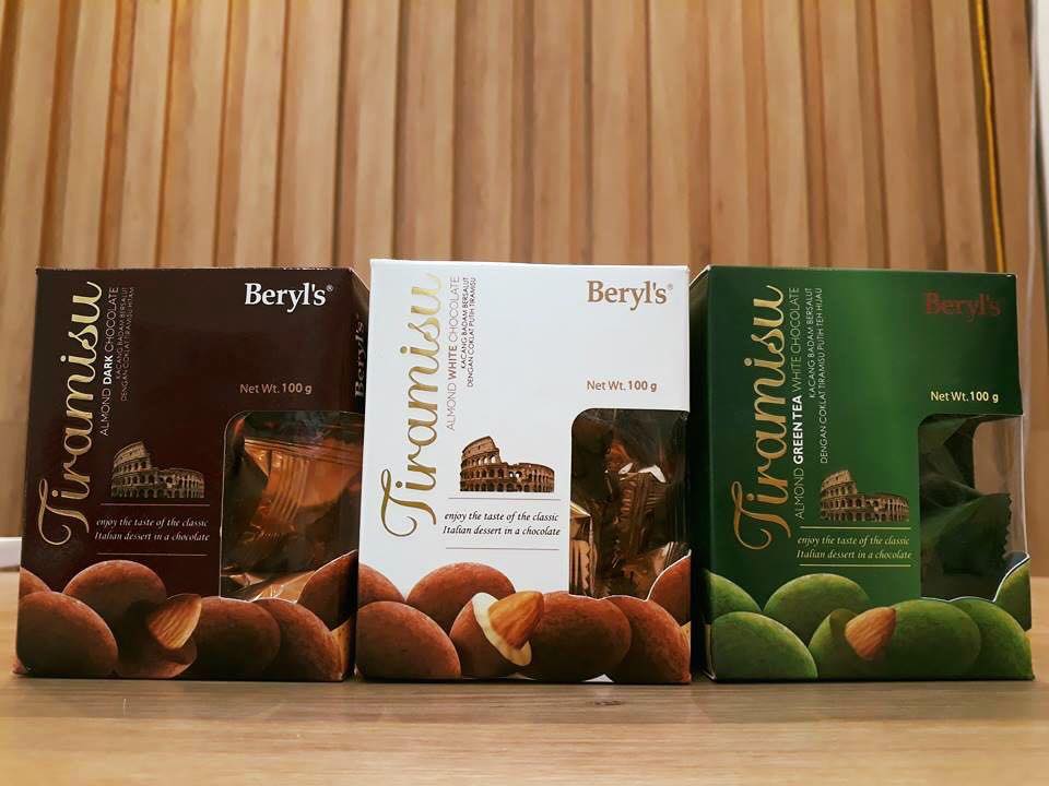 Kẹo Hạnh Nhân Tiramisu Beryl's Hảo Hạng - Hương Vị Socola Đen, Trắng, Sữa & Trà Xanh - Quà Tết Hoàn Hảo, Ngọt Ngào, Sang Trọng