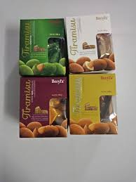 Kẹo Hạnh Nhân Tiramisu Beryl's Hảo Hạng - Hương Vị Socola Đen, Trắng, Sữa & Trà Xanh - Quà Tết Hoàn Hảo, Ngọt Ngào, Sang Trọng